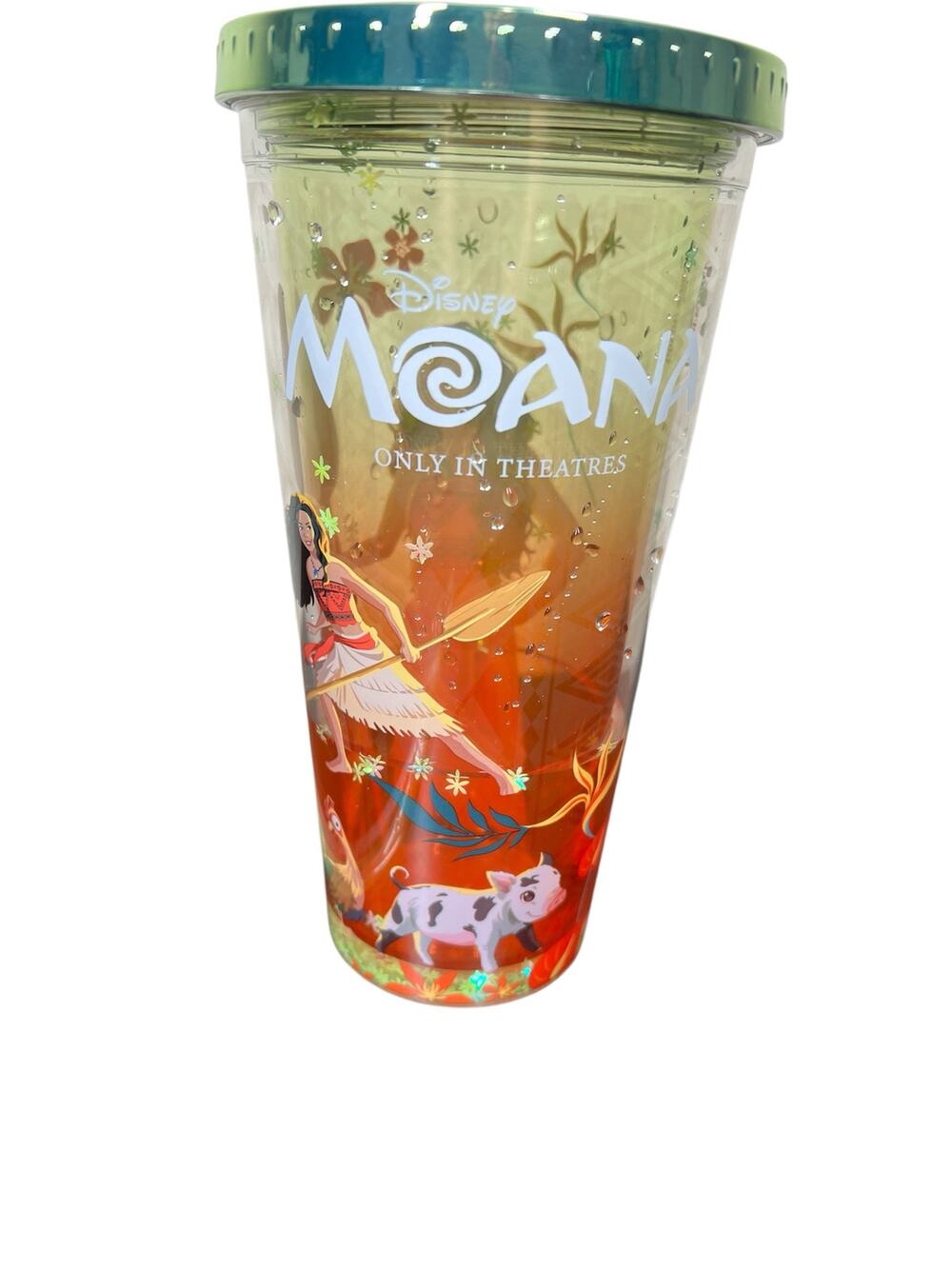 Moana (2026) Insulated Cup Straw - Movie Promotion- Floating Flowers